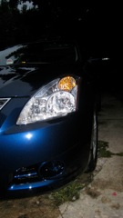 Complex headlights.
